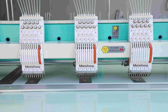 Durable Flat Embroidery Machine / Computer Embroidery Machine 12 Head
