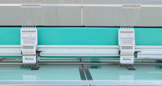 Flat Computerized Embroidery Machine 12 Needle Commercial Embroidery Machine High Speed