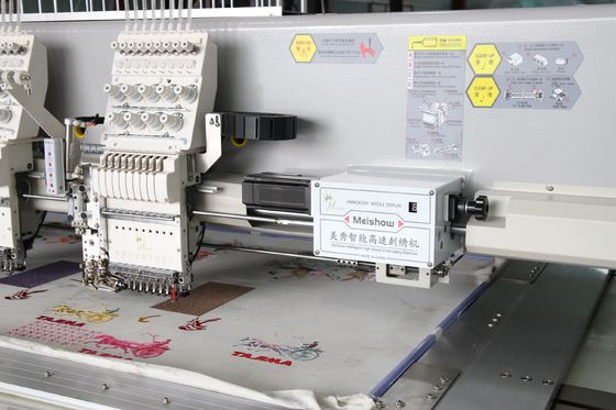 24 Heads Computer Twin Sequin Embroidery Machine With Auto Cutting System
