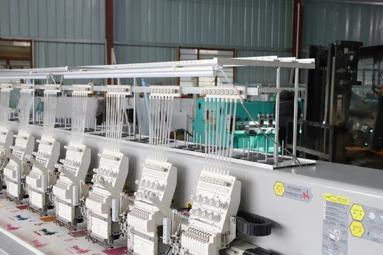 Safety Sequin Attachment Embroidery Machine , Multi Needle Embroidery Machine 28 Head
