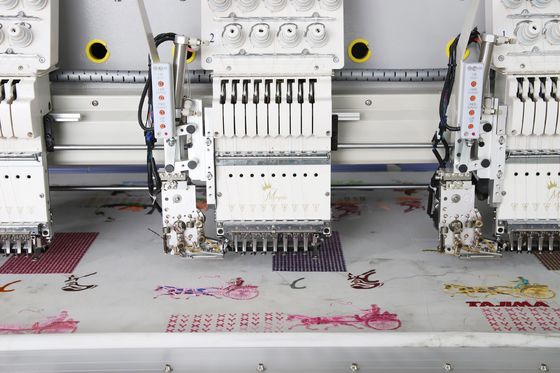 Commercial Sequins Embroidery Machine 15 Head 9 Needles 1 Year Warranty