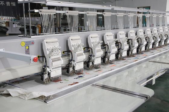 220V 380V Twin Sequin High Speed Embroidery Machine 9 Needle 20 Heads