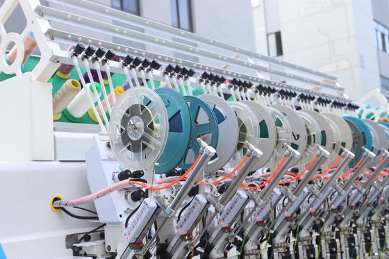 Computer Double 22 Heads Four Needle Embroidery Machine Durable