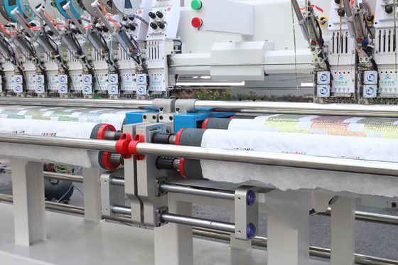 Computer Double 22 Heads Four Needle Embroidery Machine Durable