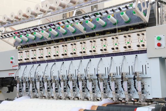 28 Needles Double Sided Quilting Embroidery Machine With Cording Embroidery