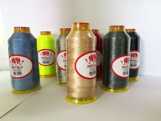 120D 100% Polyester Embroidery Yarn 5000 Meters Per Cone For Embroidery And Sewing