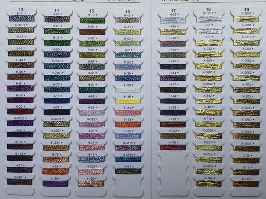 Versatile Metallic Yarns Easy Use For Embroidery Machine