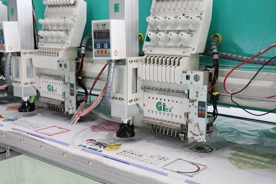 15 Heads Laser Cutting Embroidery Machine 220V 380V Full Fabric Embroidery Machine
