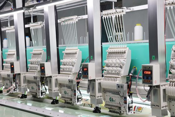 9 Needles Easy Cording Embroidery Machine 15 Heads Laser Cut Embroidery Machine