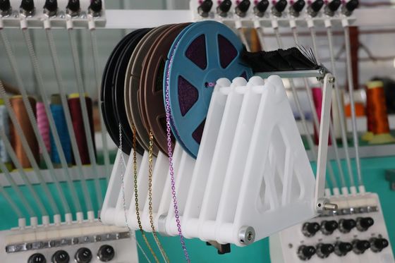 Professional Computerized Embroidery Machine 12 Head With Aluminum Frame