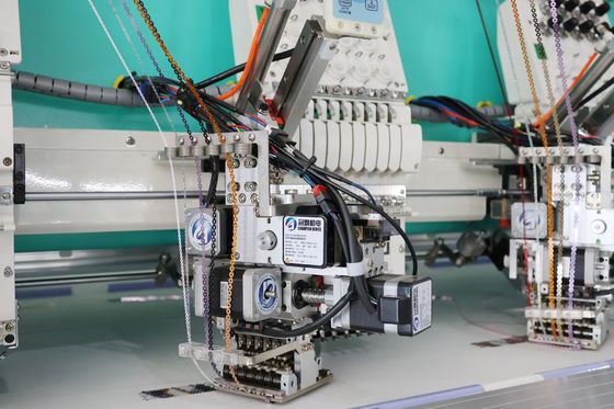 Sequin Attachment 6 Color Embroidery Machine , Multi Colour Embroidery Machine 20 Head