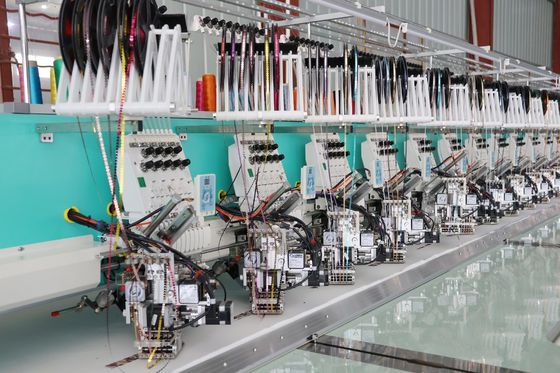 Professional Computerized Embroidery Machine 12 Head With Aluminum Frame