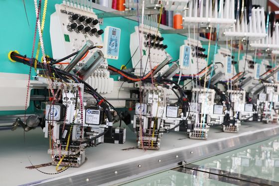 Computer 6 Sizes Sequins Embroidery Machine 9 Needles 20Heads Embroidery Equipment