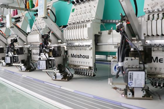 Computer 6 Sizes Sequins Embroidery Machine 9 Needles 20Heads Embroidery Equipment