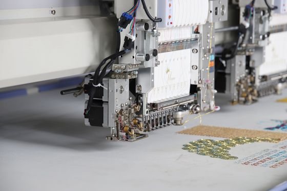 13 Languages Cording Embroidery Machine High Speed Twin Sequin Embroidery Machine