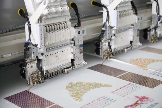 High speed Twin Sequin Embroidery Machine 6 Head Industrial Embroidery Machine