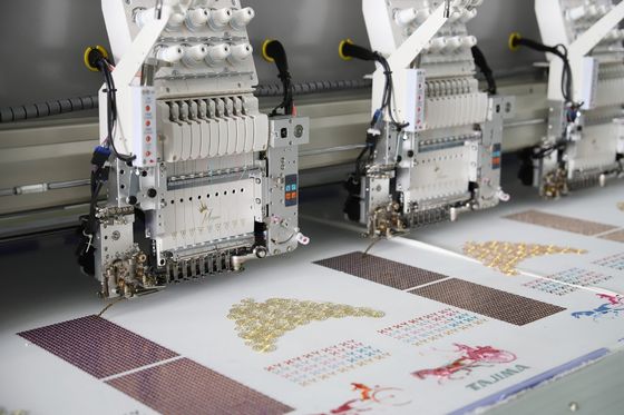 13 Languages Cording Embroidery Machine High Speed Twin Sequin Embroidery Machine