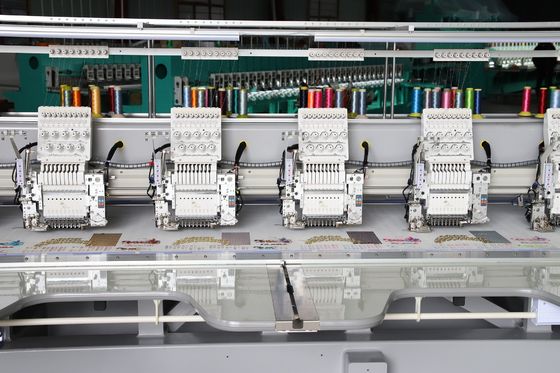 High Speed 6 Heads Computer Sequin Embroidery Machine With Cording Embroidery Function