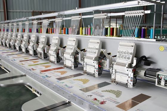 Sequin Computer Embroidery Machine 15 Head 9 Needles Embroidery Machine Computerized