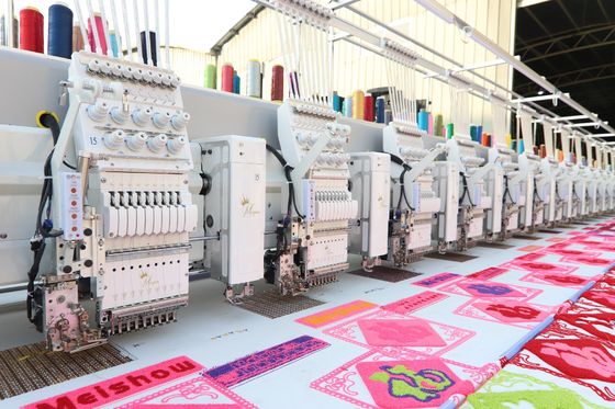 Computerized Towel Embroidery Machine 15 Heads 13 Languages Pro Embroidery Machine