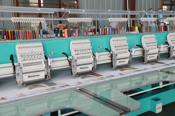 Single Sequins Embroidery Machine 15 Needles 12 Heads Customization Area