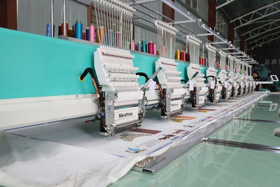 Computer Single Sequin Embroidery Machine 10 Head Customization Area