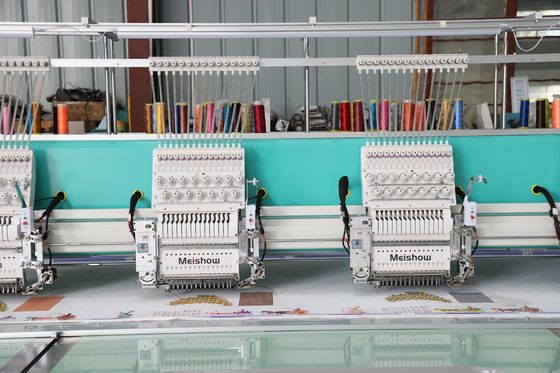 Single Sequin Embroidery Computer Machine 15 Needles 10 Heads