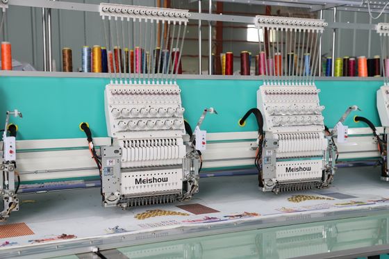 High Speed 1200RPM Single  Sequin Embroidery Machine 10 Head With Aluminum Frame
