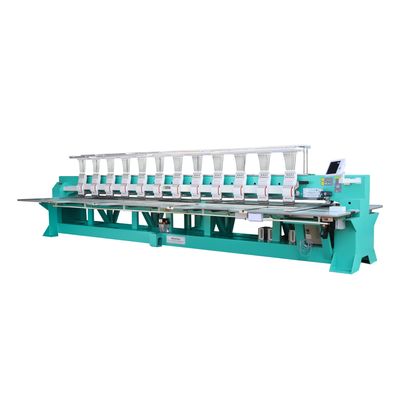 9 Needles 18 Head Flat Embroidery Machine High Speed With Titanium Alloy Hook