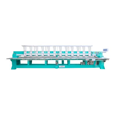 Durable Flat Embroidery Machine / Computer Embroidery Machine 12 Head
