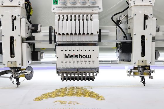 Mixed Ribbon Embroidery Machine 10 Heads Plus 10 Heads Flat Embroidery Machine